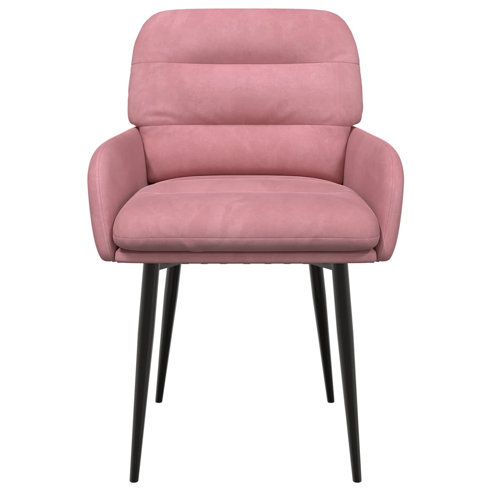 Trpezarijske stolice 2 pcs Baršun Ružičasta 59 x 59,5 x 90 cm