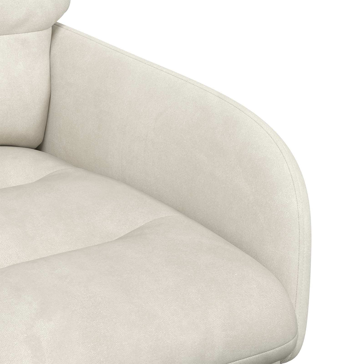 Trpezarijske stolice 2 pcs Baršun Krem 59 x 59,5 x 90 cm