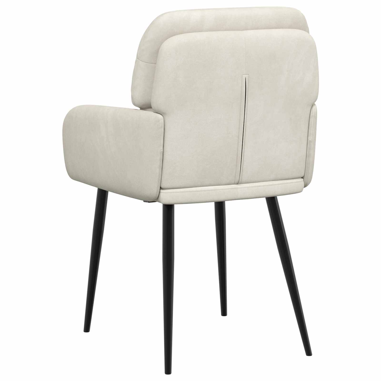 Trpezarijske stolice 2 pcs Baršun Krem 59 x 59,5 x 90 cm