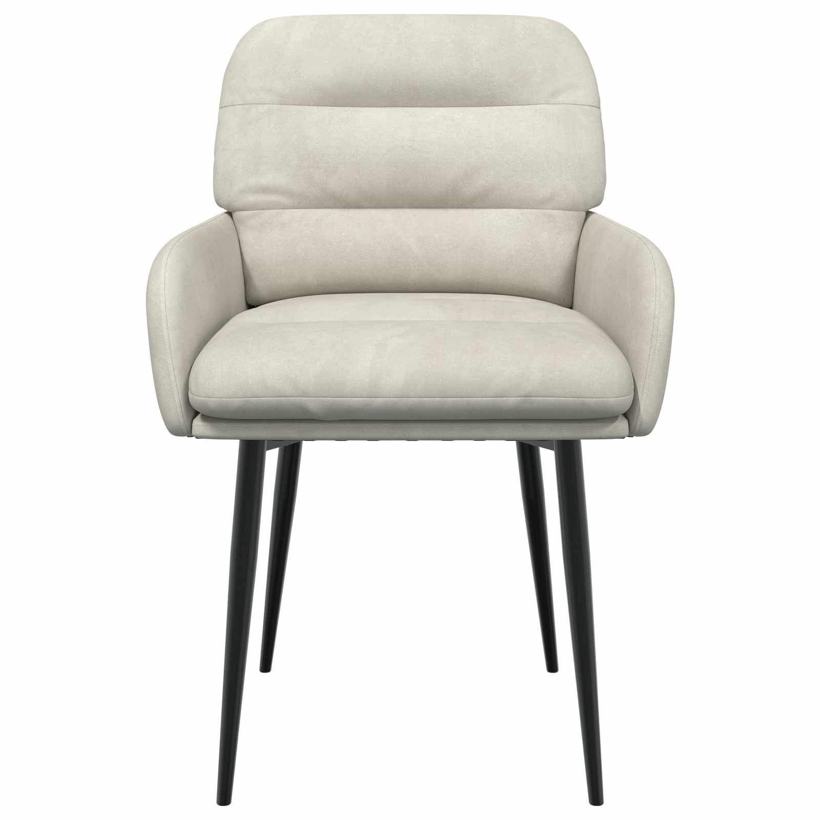 Trpezarijske stolice 2 pcs Baršun Krem 59 x 59,5 x 90 cm