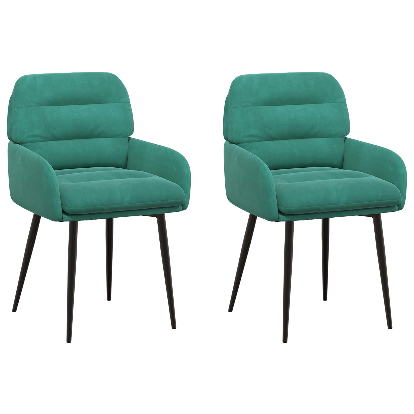 Trpezarijske stolice 2 pcs Baršun Tirkizna 59 x 59,5 x 90 cm