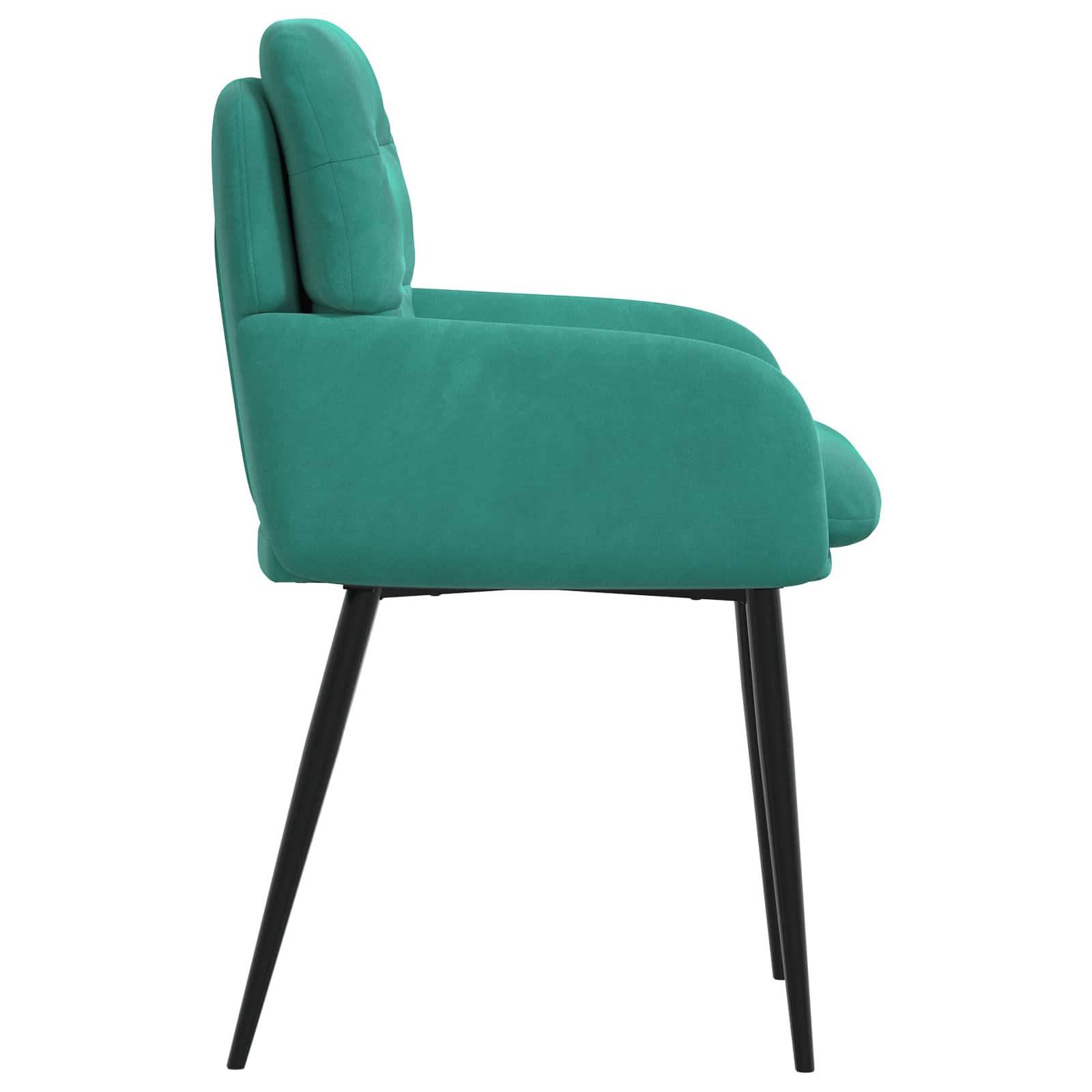Trpezarijske stolice 2 pcs Baršun Tirkizna 59 x 59,5 x 90 cm