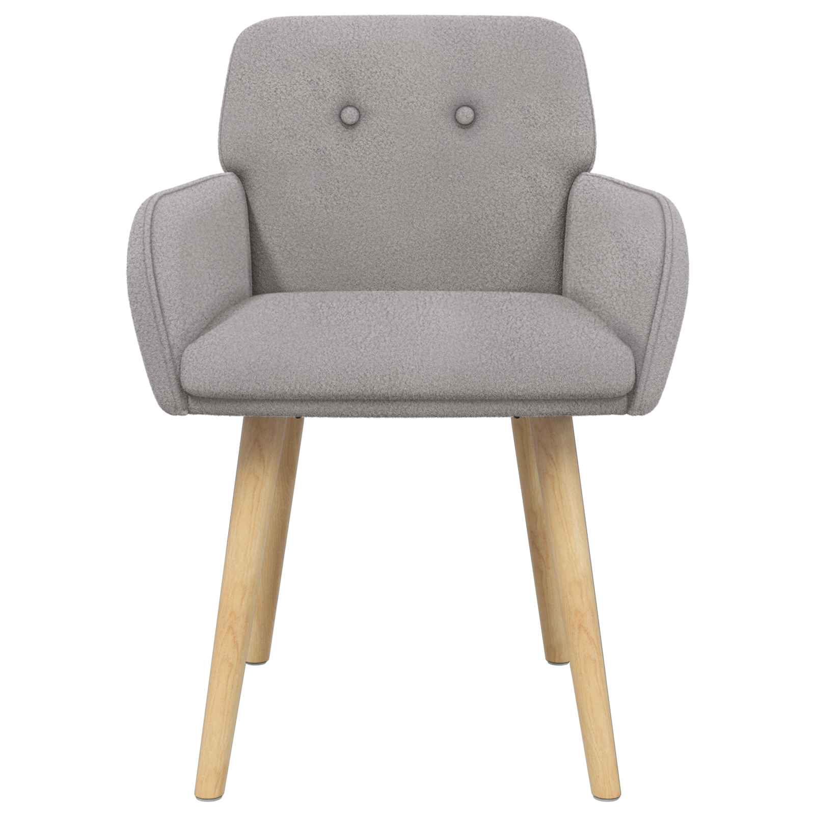Trpezarijske stolice 2 pcs Bouclé Svjetlosiva 59 x 57 x 85 cm