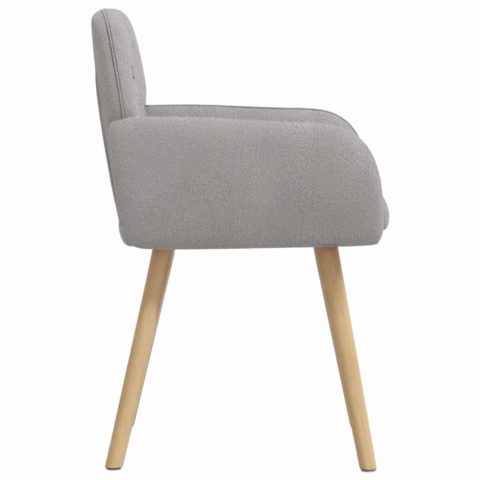 Trpezarijske stolice 2 pcs Bouclé Svjetlosiva 59 x 57 x 85 cm