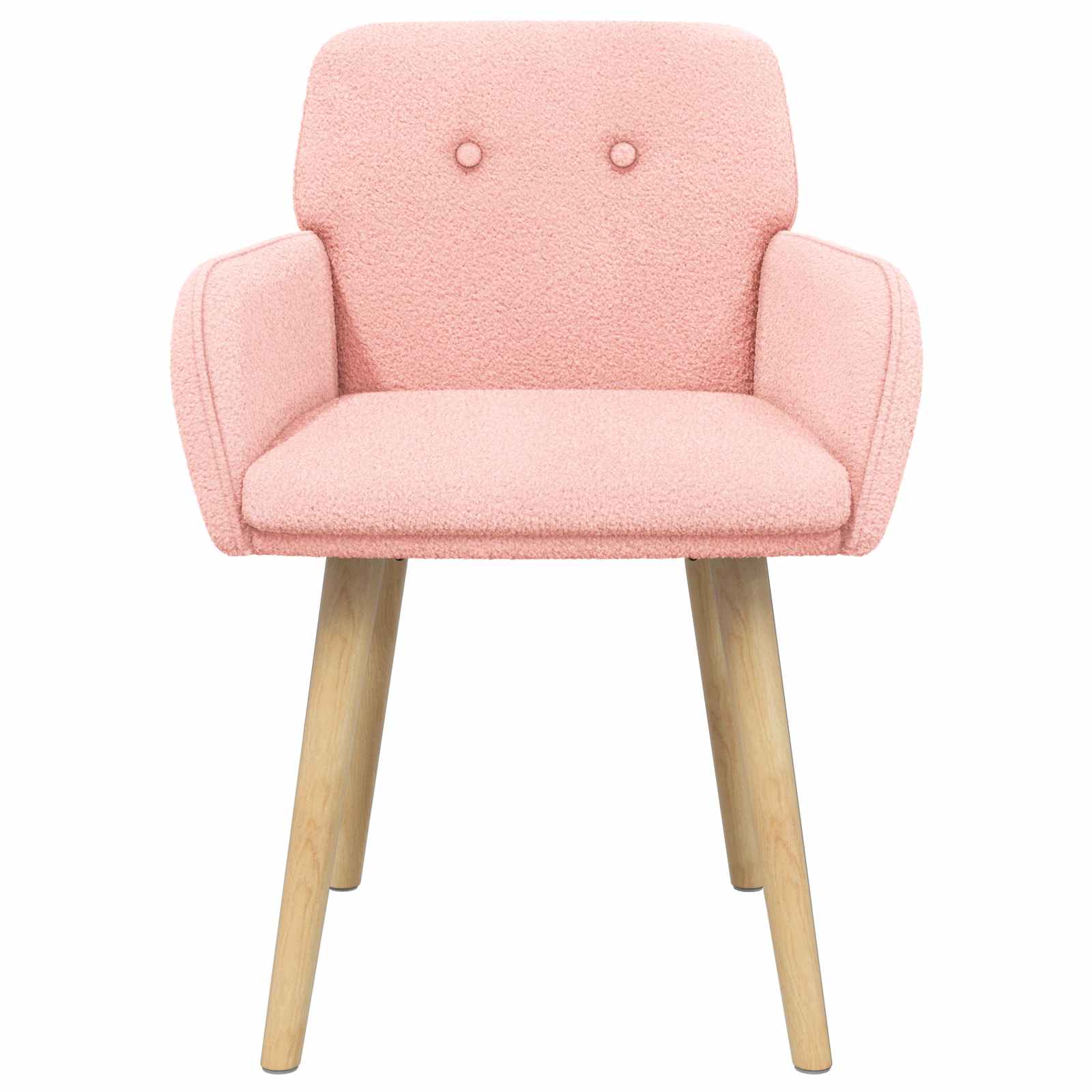 Trpezarijske stolice 2 pcs Bouclé Ružičasta 59 x 57 x 85 cm
