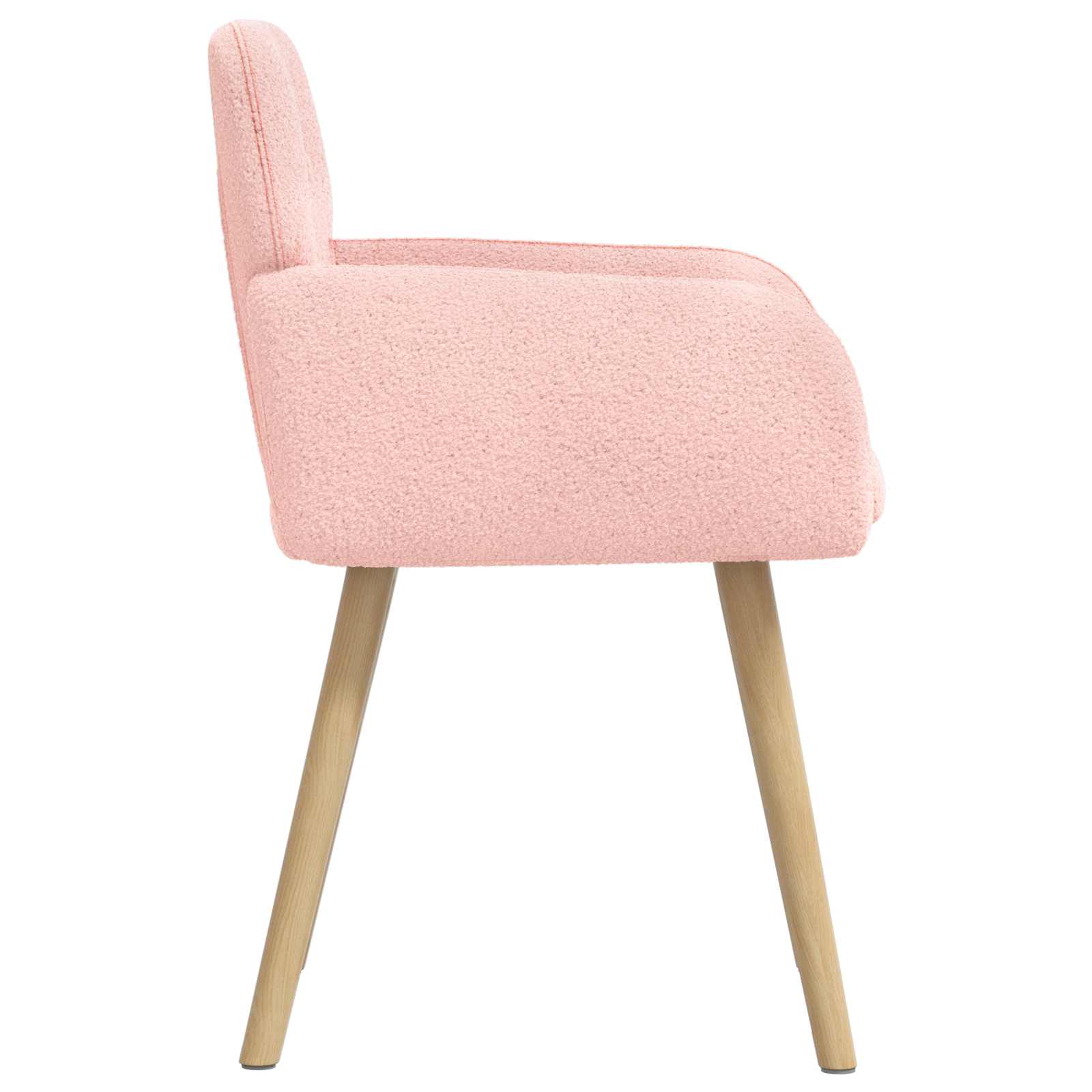 Trpezarijske stolice 2 pcs Bouclé Ružičasta 59 x 57 x 85 cm