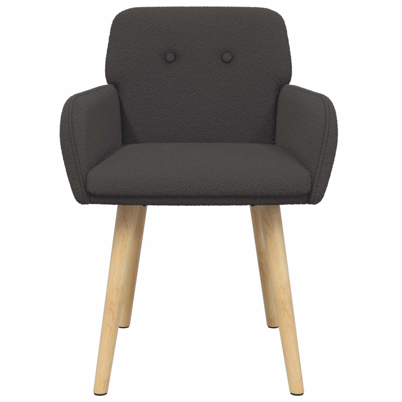 Trpezarijske stolice 2 pcs Bouclé Tamnosiva 59 x 57 x 85 cm