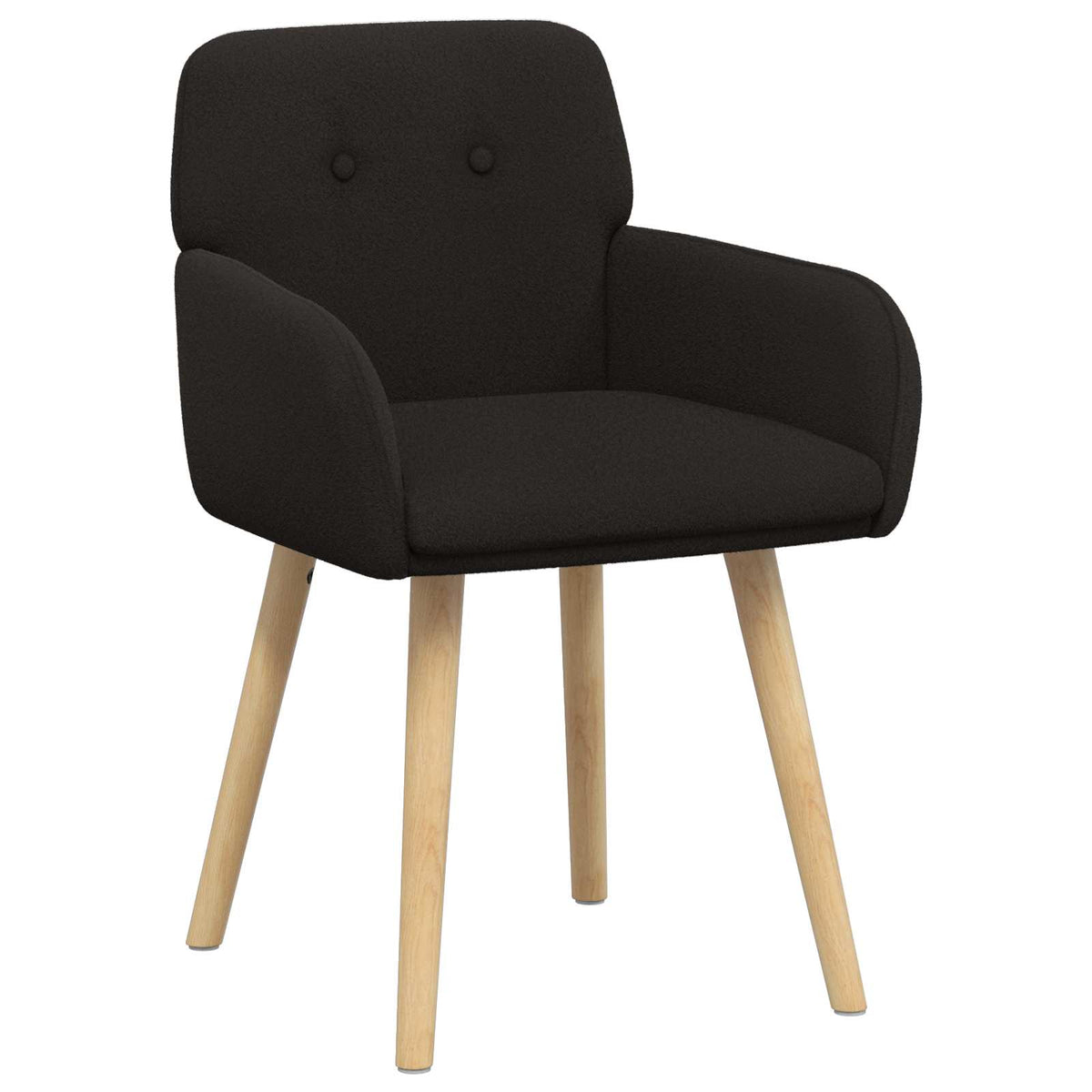 Trpezarijske stolice 2 pcs Bouclé Crna 59 x 57 x 85 cm