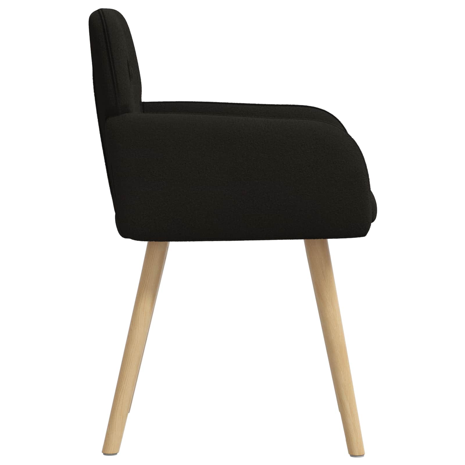 Trpezarijske stolice 2 pcs Bouclé Crna 59 x 57 x 85 cm