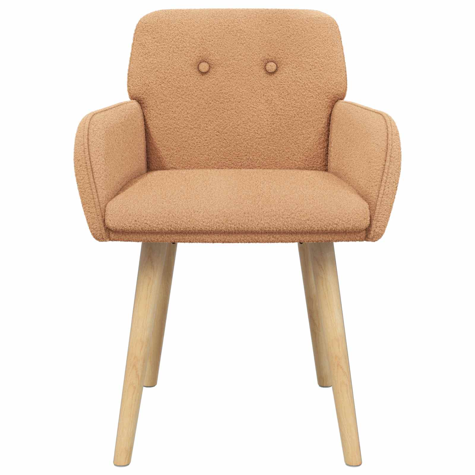 Trpezarijske stolice 2 pcs Bouclé Bež 59 x 57 x 85 cm