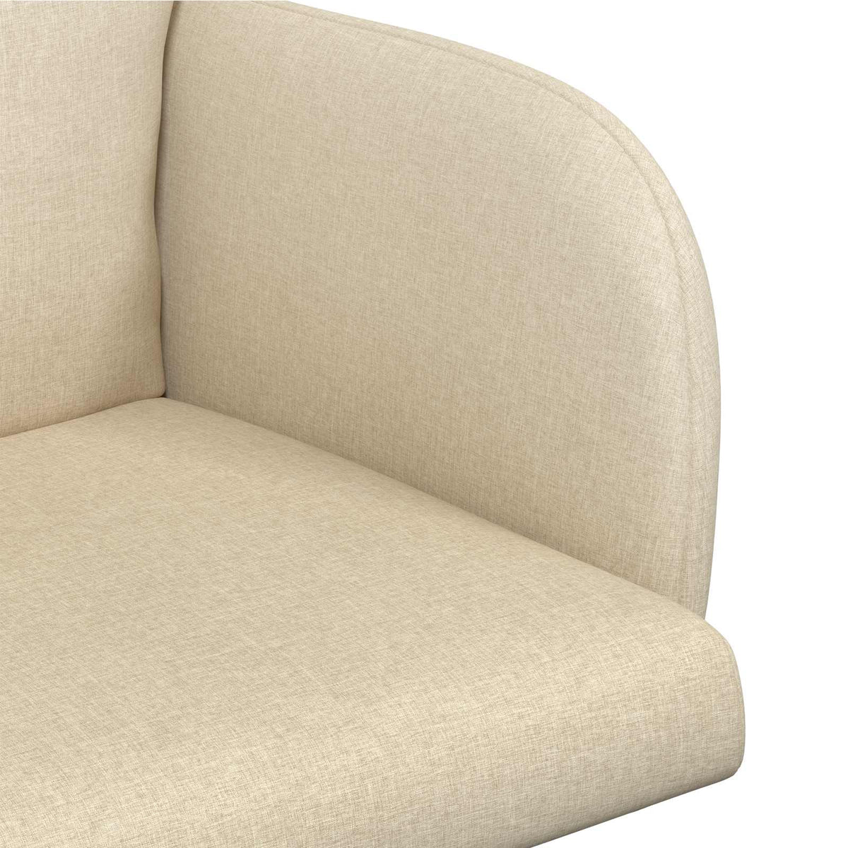 Trpezarijske stolice 2 pcs Tkanina Krem 60 x 56 x 96 cm