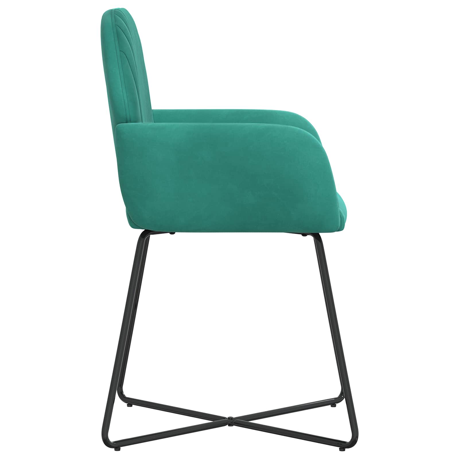 Trpezarijske stolice 2 pcs Baršun Tirkizna 55 x 50 x 84 cm