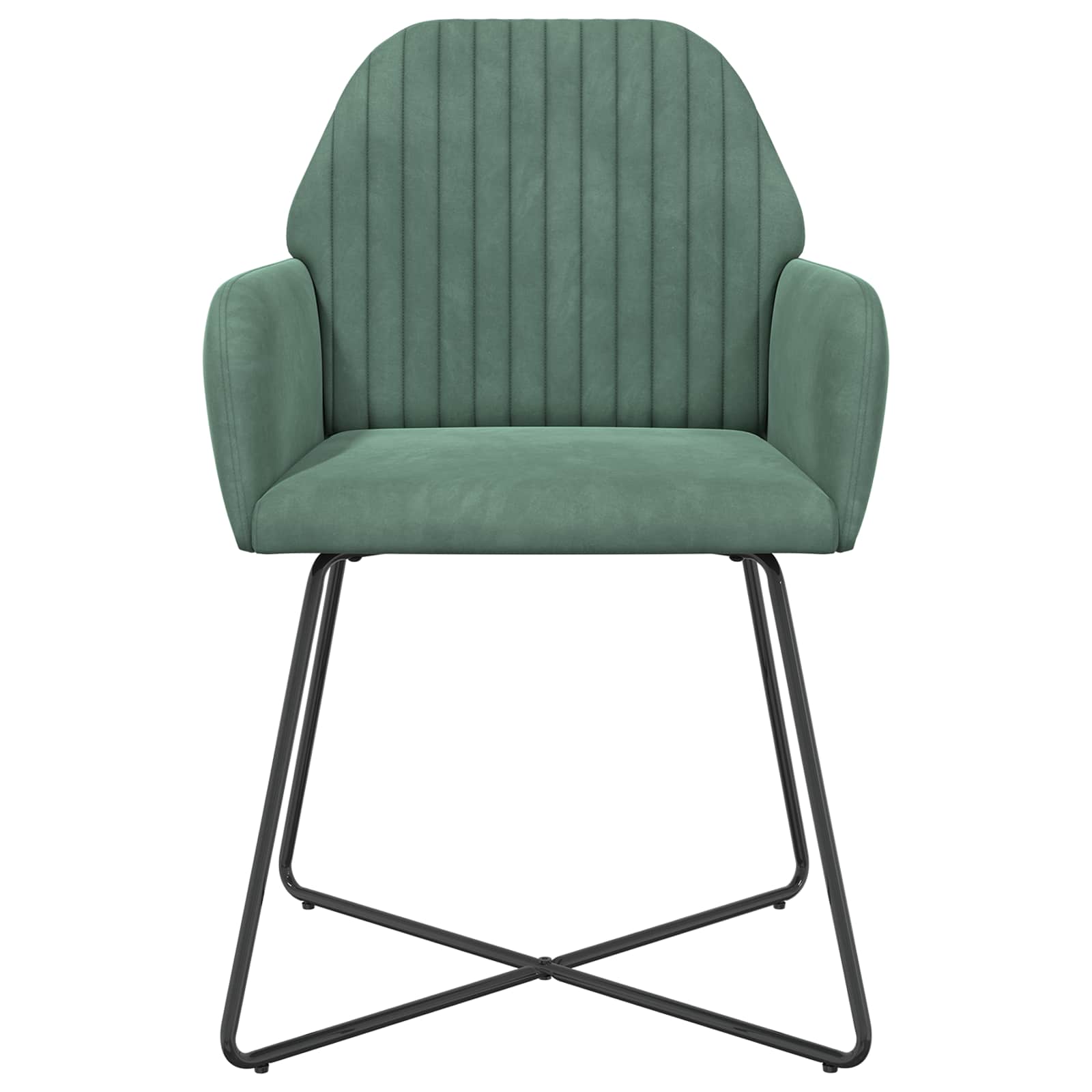 Trpezarijske stolice 2 pcs Baršun Morska zelena 55 x 50 x 84 cm