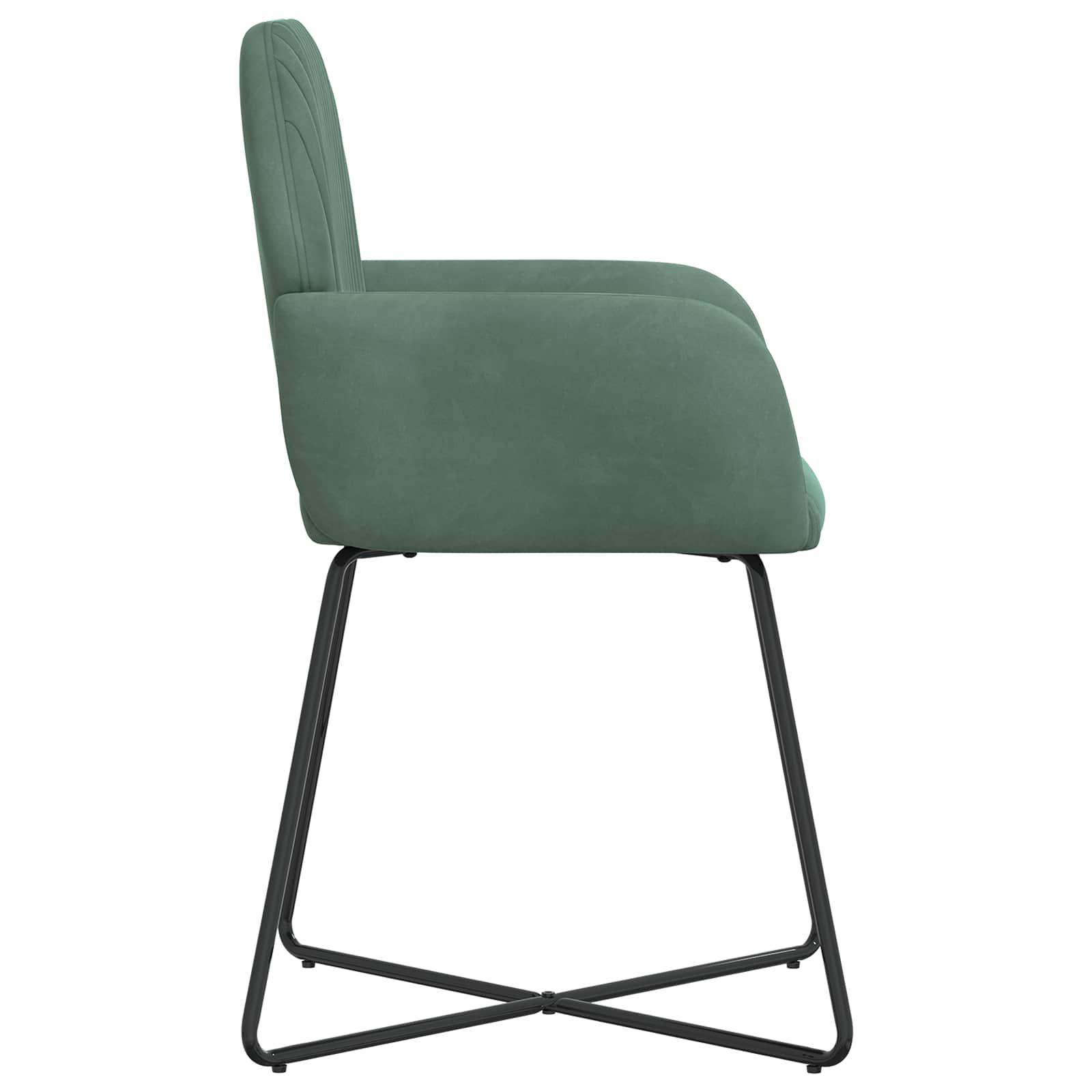 Trpezarijske stolice 2 pcs Baršun Morska zelena 55 x 50 x 84 cm