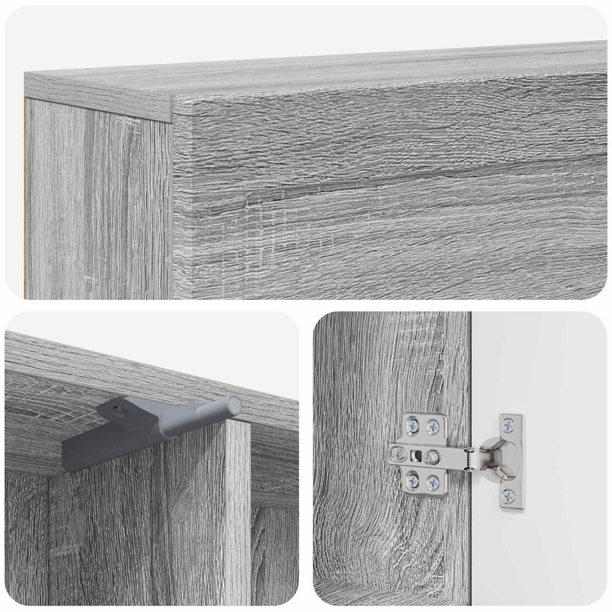 Okvir za kamin Siva Sonoma 102 x 18 x 100,5 cm