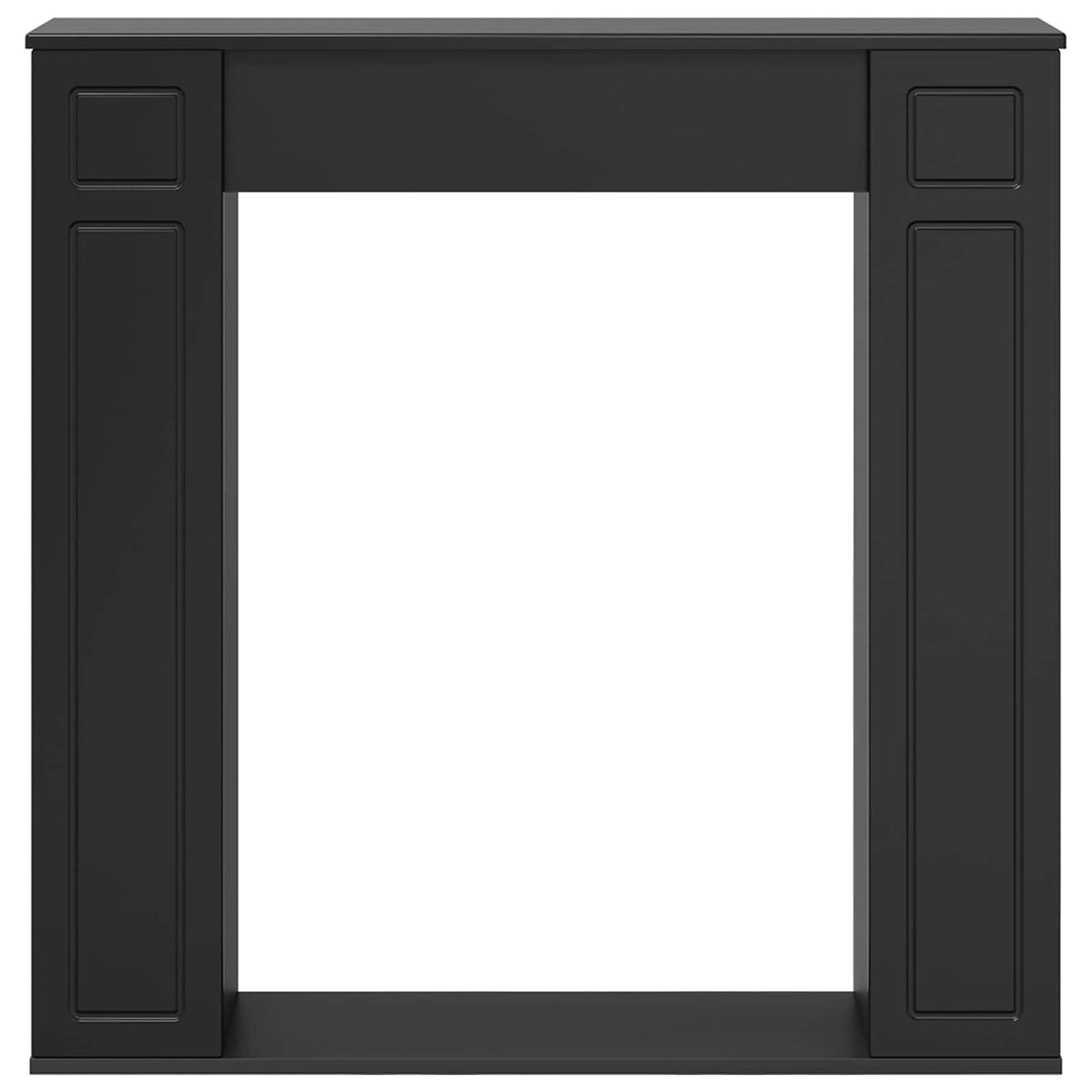 Okvir za kamin Crna 100 x 20 x 100 cm Konstruirano drvo