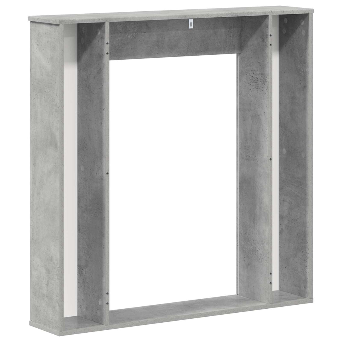 Okvir za kamin Betonska siva 100 x 20 x 100 cm