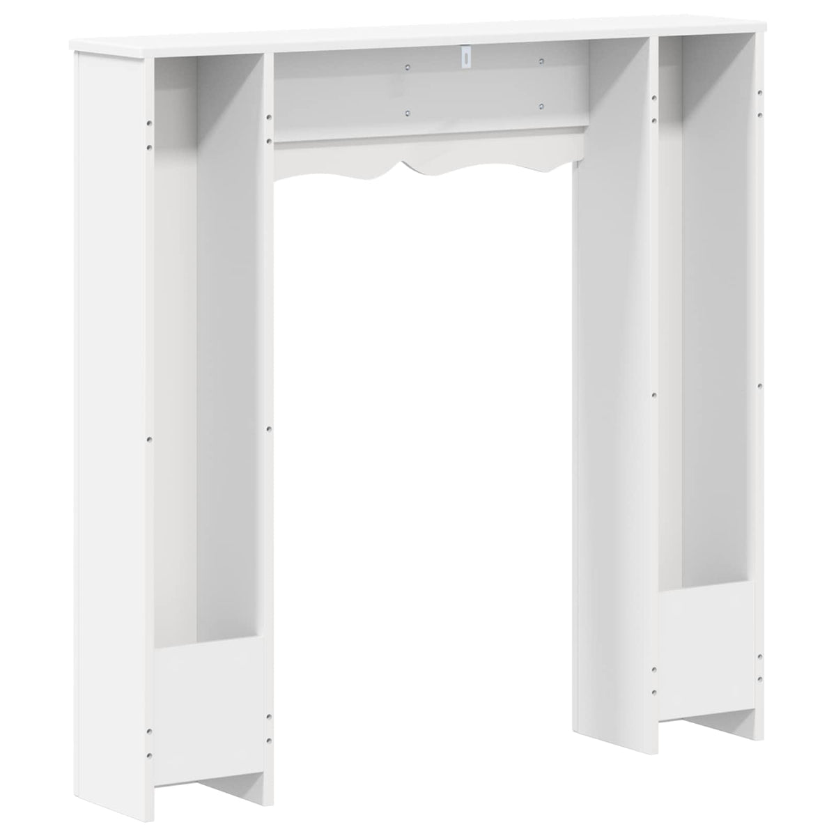 Okvir za kamin Bijela 102 x 20 x 102 cm Konstruirano drvo