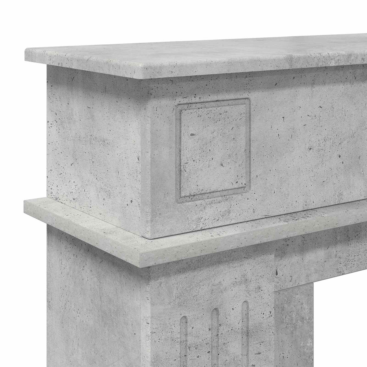 Okvir za kamin Betonska siva 102 x 26 x 100 cm