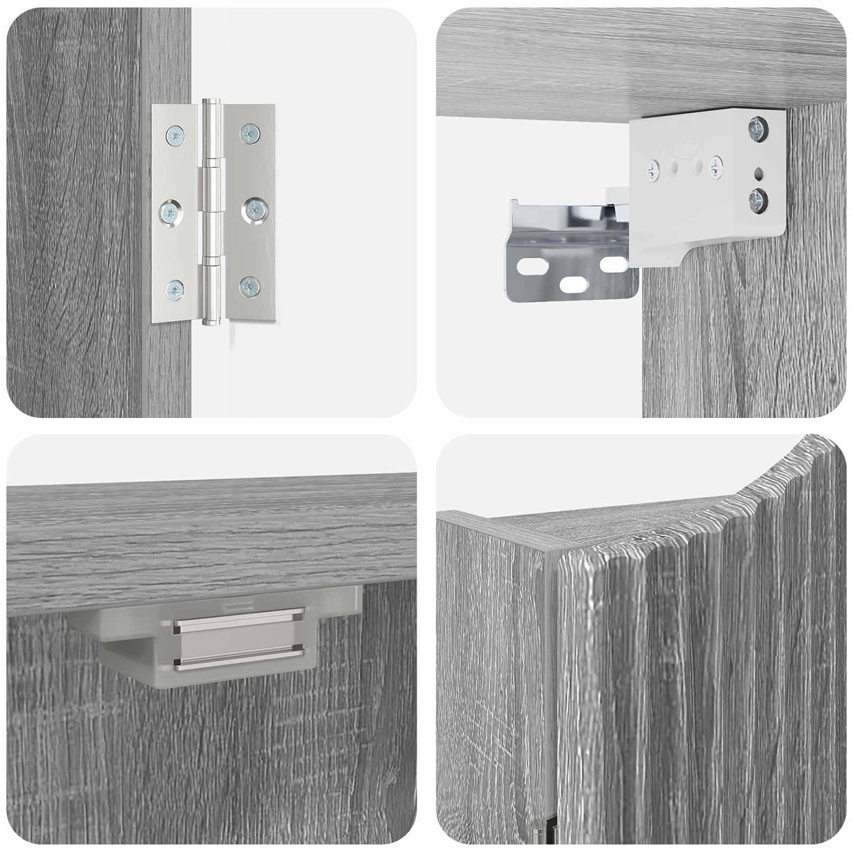 Kabinet za mete Siva Sonoma 56 x 12 x 63 cm Konstruirano drvo