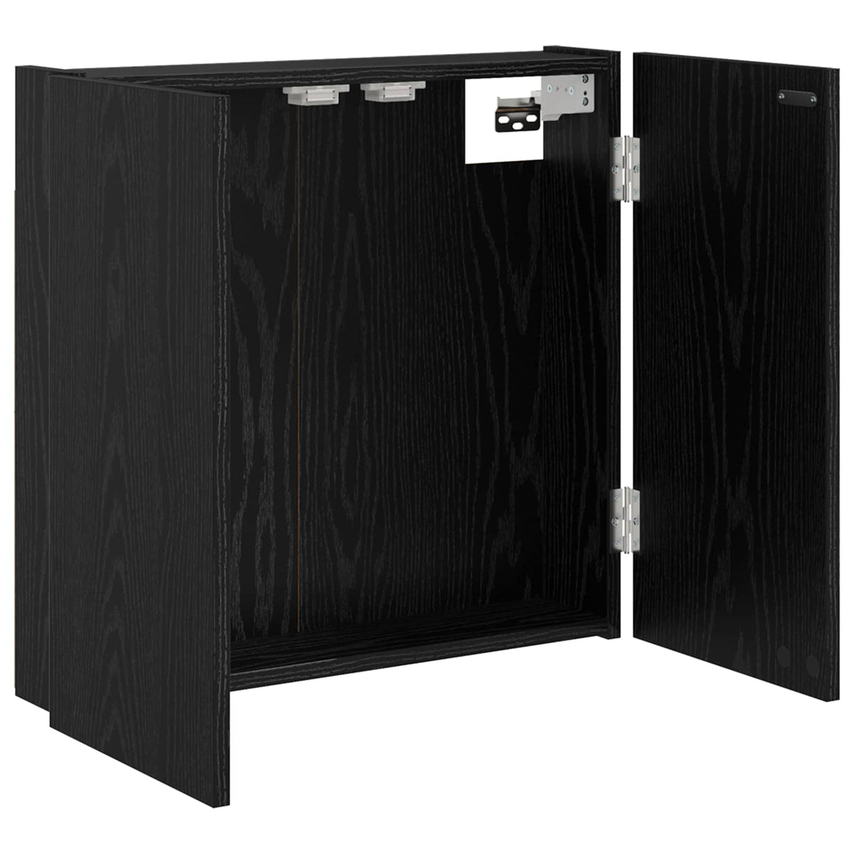 Kabinet za mete Crni hrast 56 x 12 x 53,5 cm Konstruirano drvo