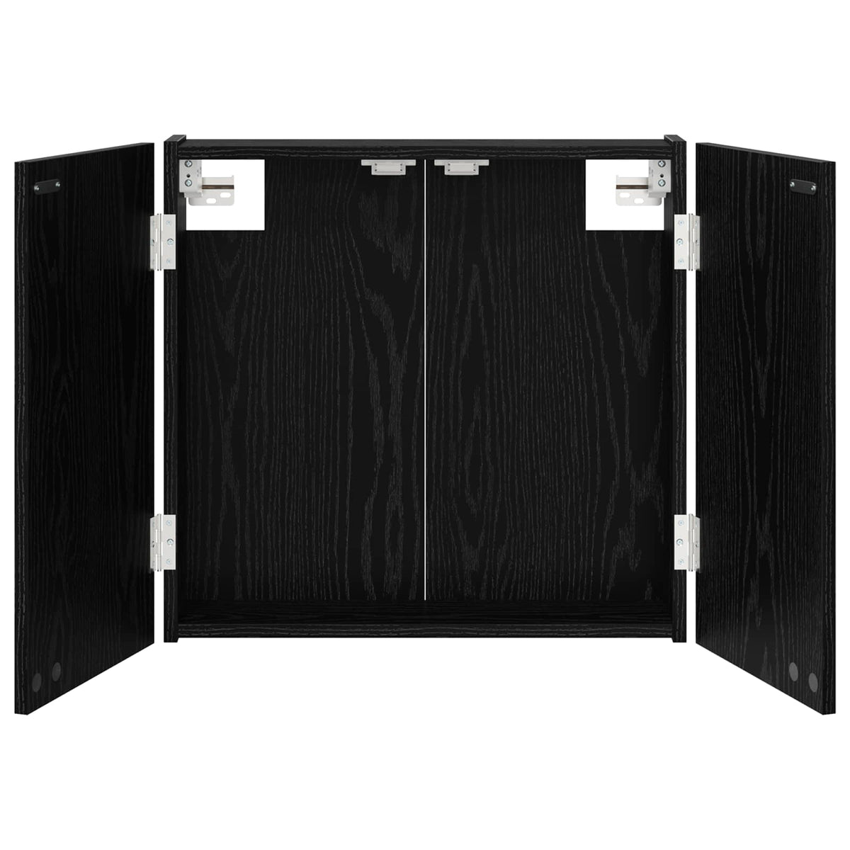 Kabinet za mete Crni hrast 56 x 12 x 53,5 cm Konstruirano drvo