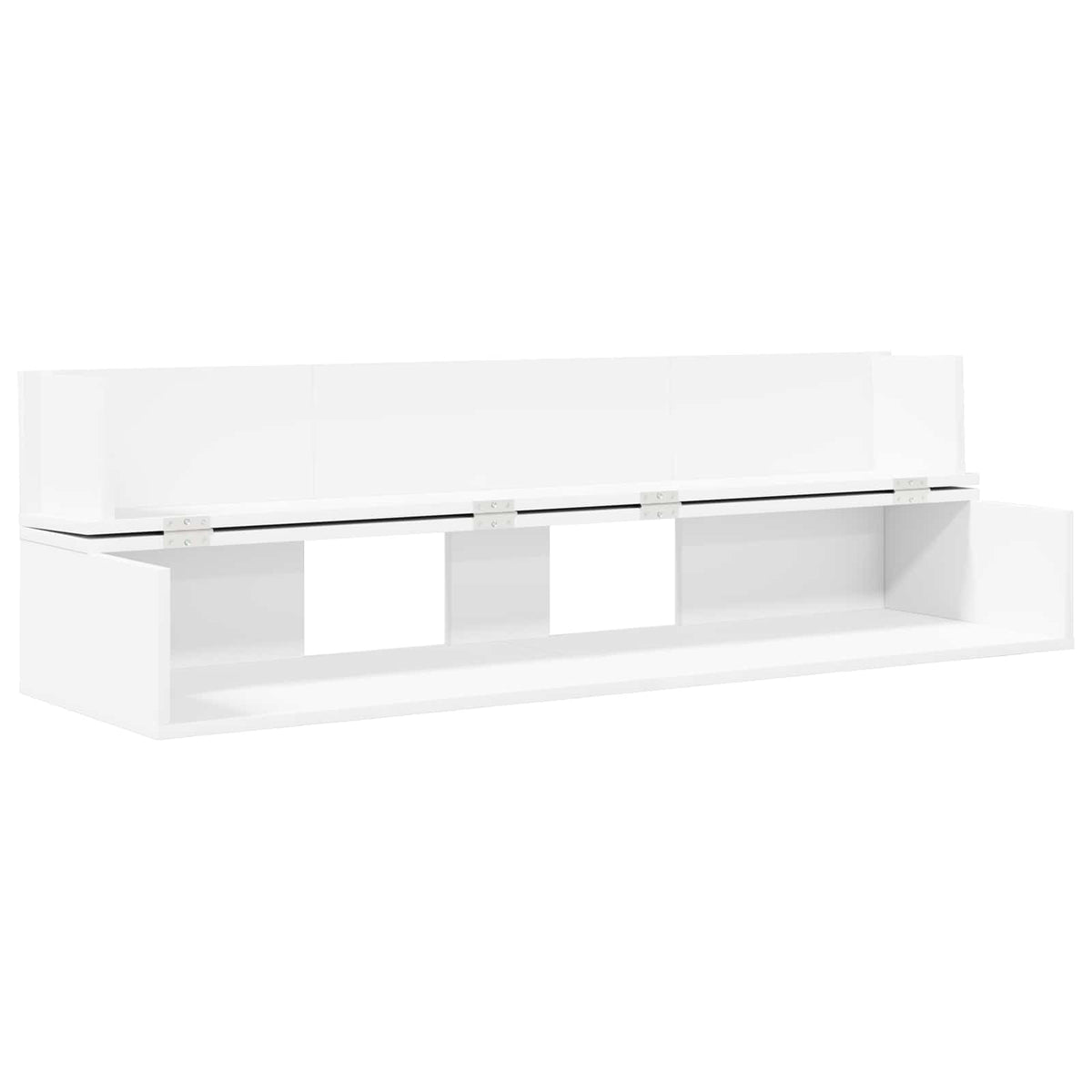 Studio radni stol Bijela 110 x 40 x 19,5 cm Konstruirano drvo