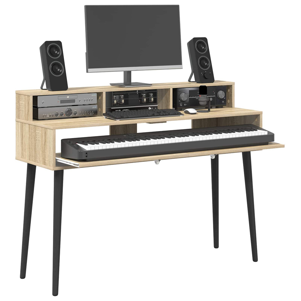 Studio radni stol Hrast sonoma 130 x 42,5 x 36 cm