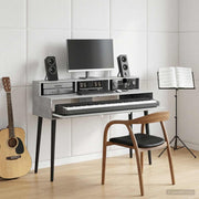 Studio radni stol Betonska siva 130 x 42,5 x 36 cm