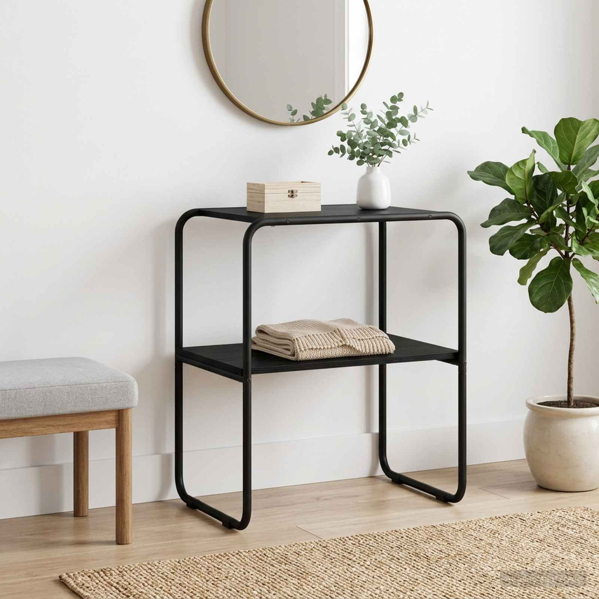 Konzolna stolica Crni hrast 100 x 42,5 x 70 cm