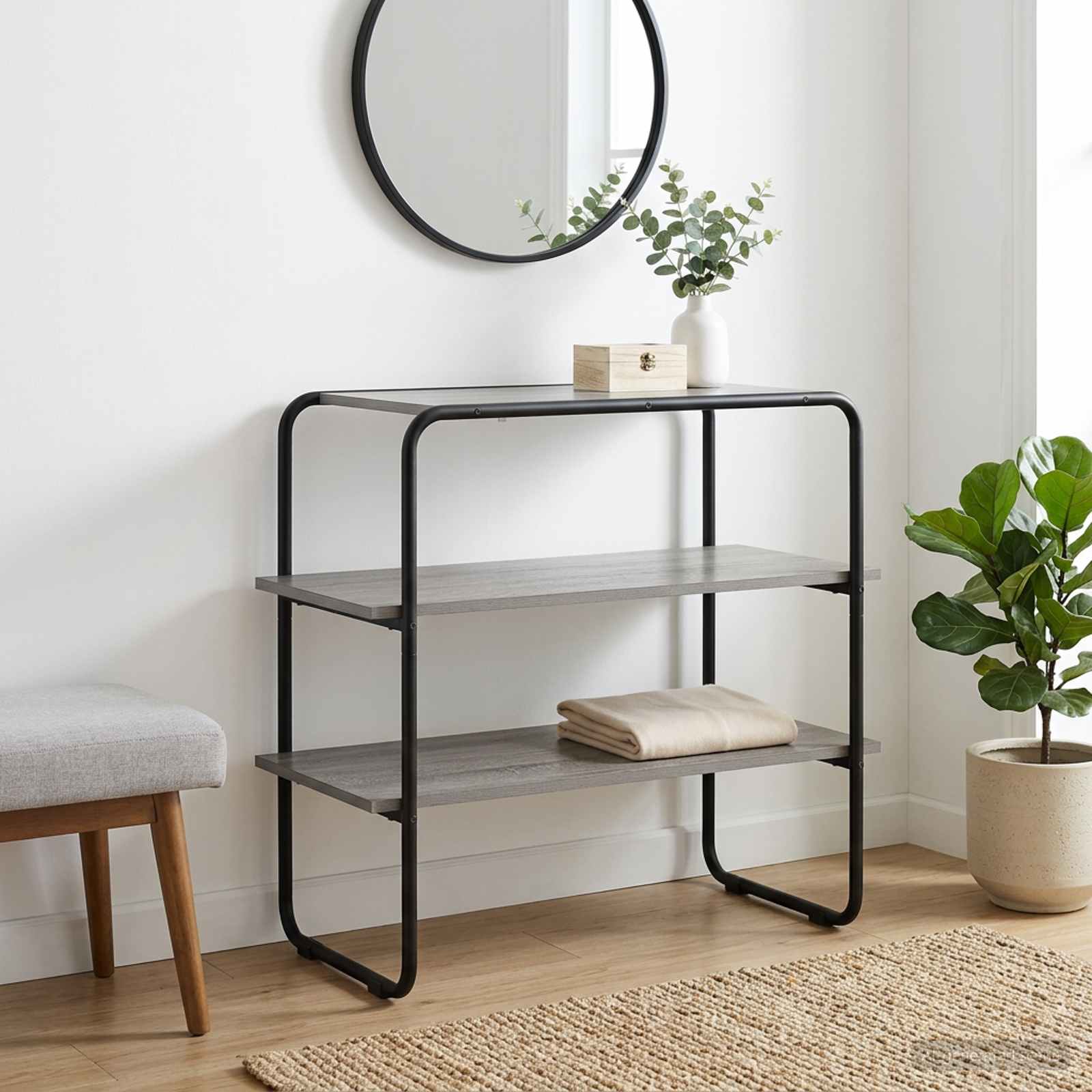 Konzolna stolica Siva Sonoma 80 x 41 x 75 cm Konstruirano drvo