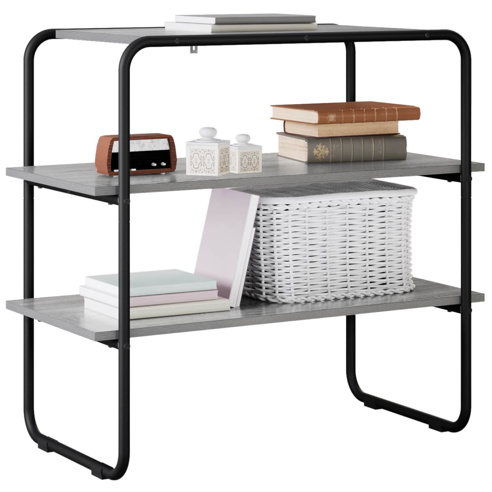 Konzolna stolica Siva Sonoma 100 x 41 x 75 cm Konstruirano drvo