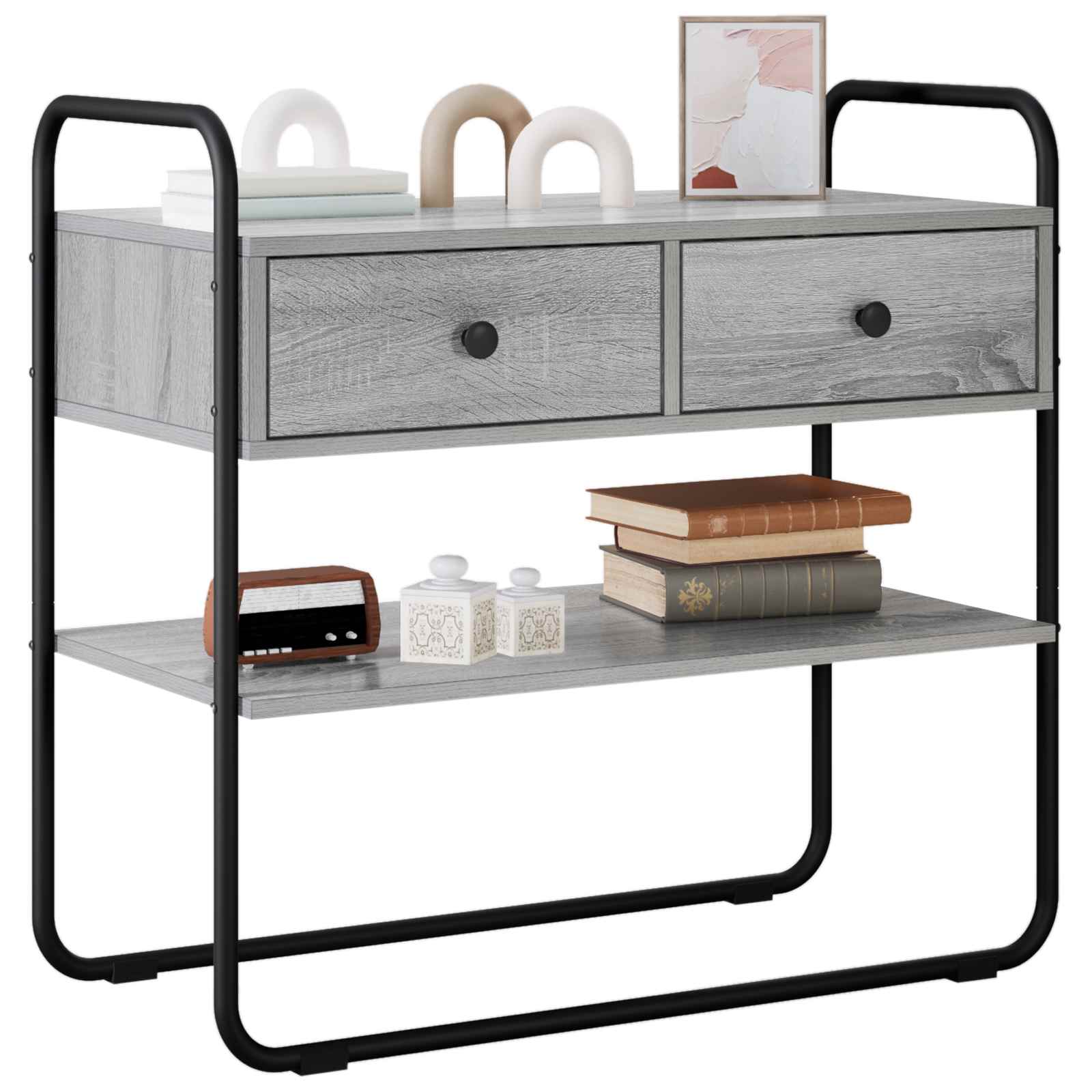 Konzolna stolica Siva Sonoma 80 x 40 x 75 cm Konstruirano drvo