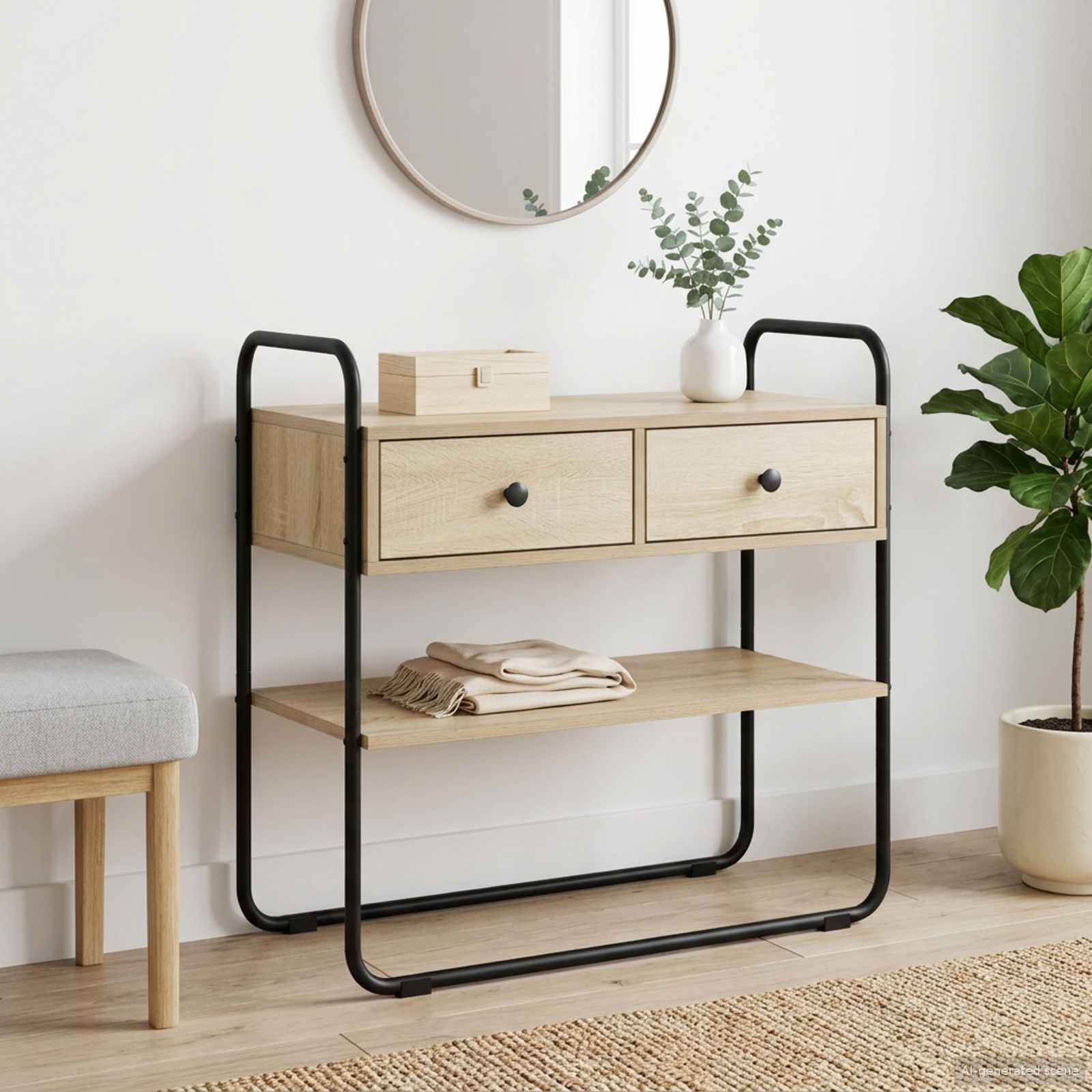 Konzolna stolica Hrast sonoma 100 x 40 x 75 cm