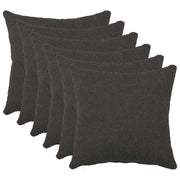 Presvlaka za jastuk 6 pcs HEERLEN Tamnosiva 30 x 30 cm Bouclé