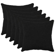 Presvlaka za jastuk 6 pcs HEERLEN Crna 30 x 30 cm Bouclé