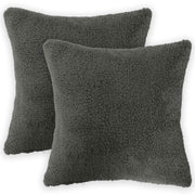 Presvlaka za jastuk 2 pcs HEERLEN Tamnosiva 30 x 30 cm Bouclé