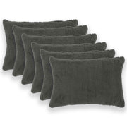 Presvlaka za jastuk 6 pcs HEERLEN Tamnosiva 30 x 50 cm Bouclé