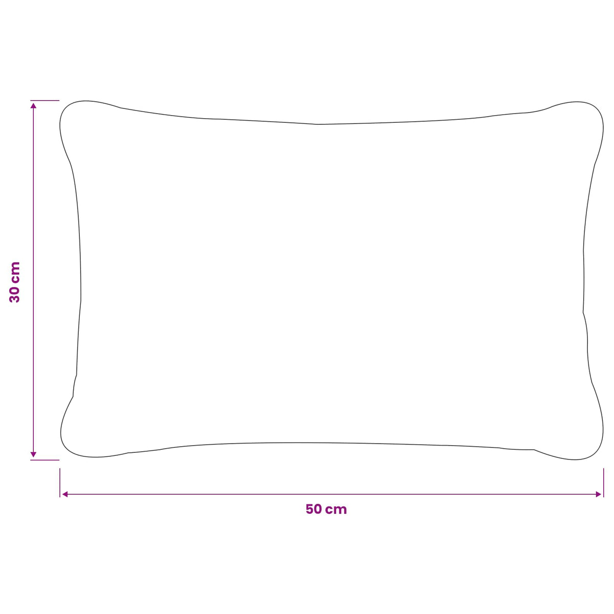 Presvlaka za jastuk 6 pcs HEERLEN Tamnosiva 30 x 50 cm Bouclé