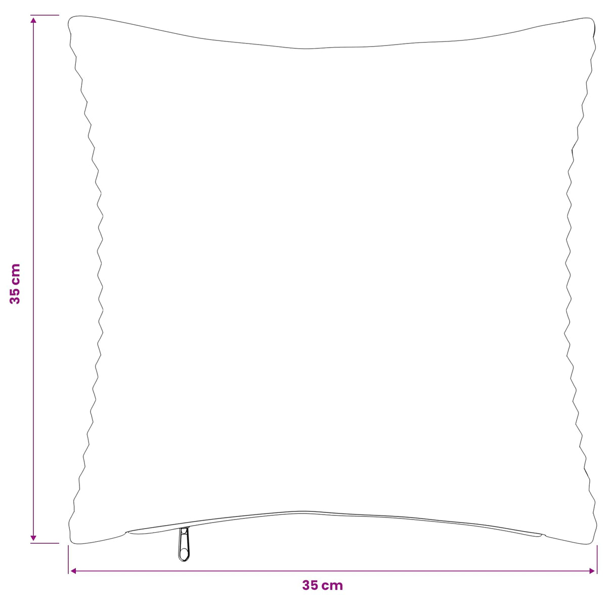 Presvlaka za jastuk 6 pcs HEERLEN Antracit 35 x 35 cm Kord