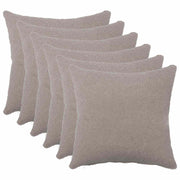 Presvlaka za jastuk 6 pcs HEERLEN Svjetlosiva 35 x 35 cm Bouclé