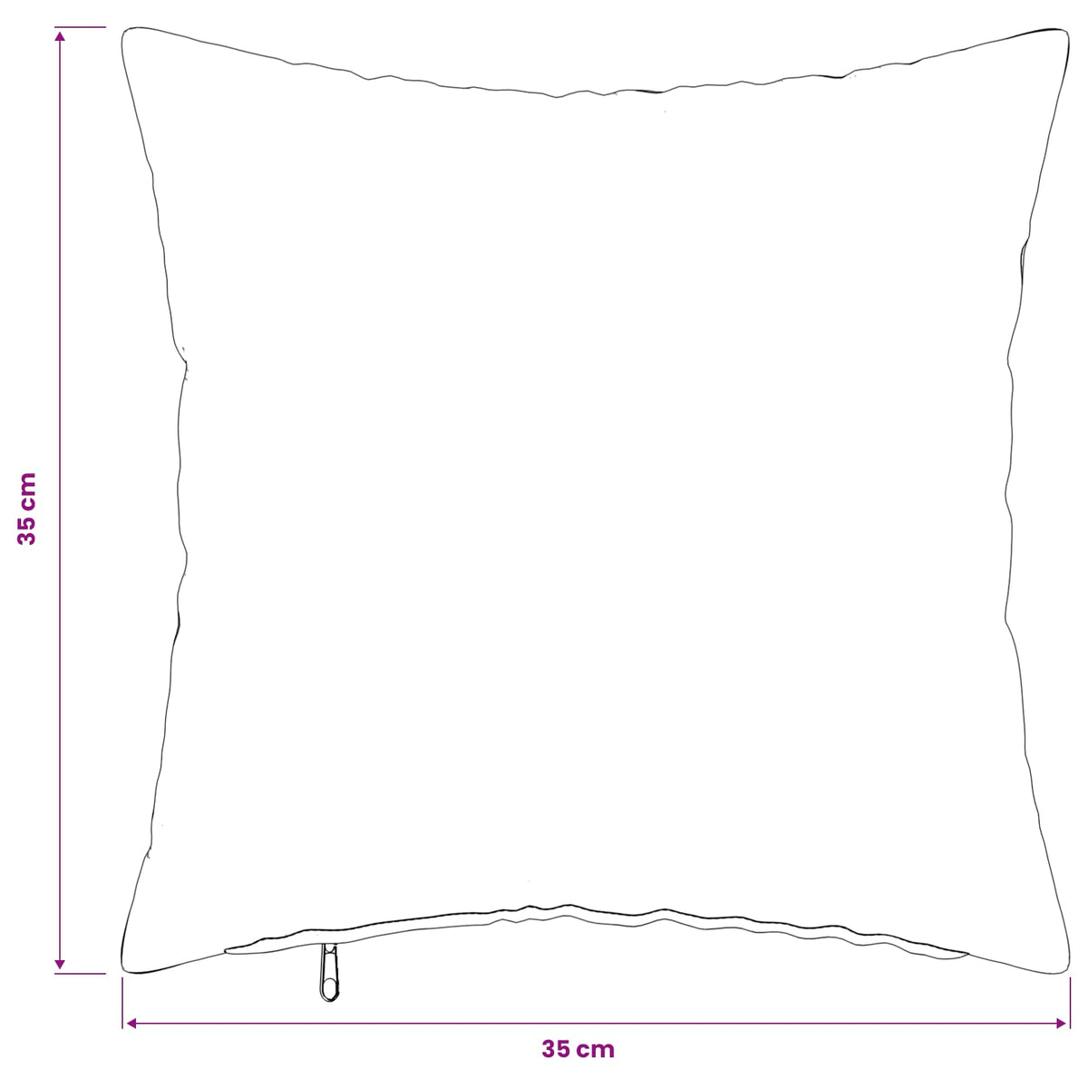 Presvlaka za jastuk 2 pcs HEERLEN Krem 35 x 35 cm Bouclé