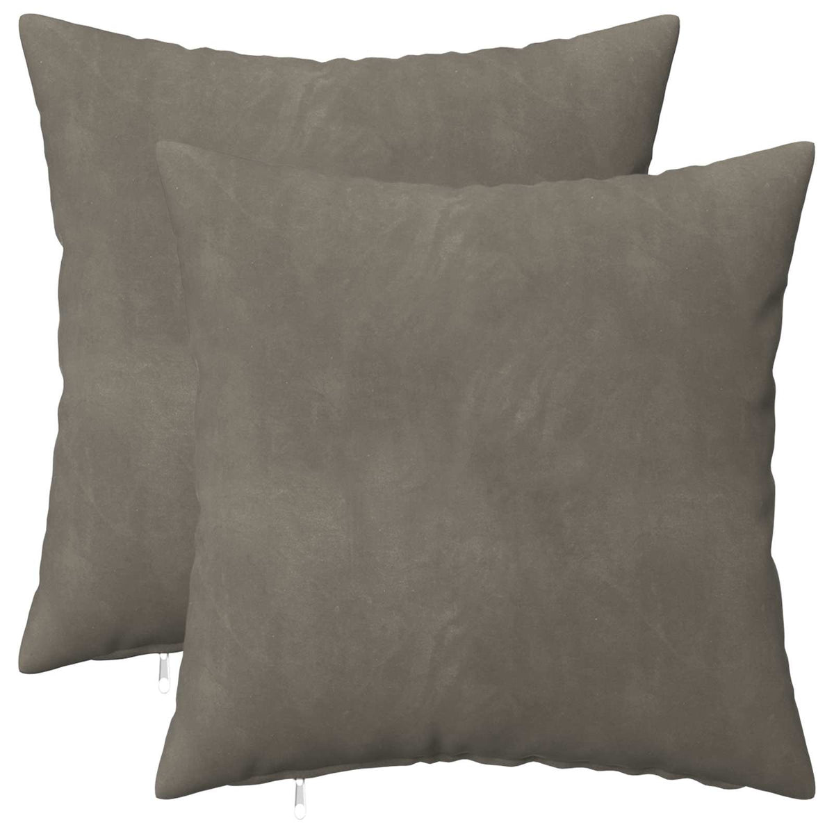 Presvlaka za jastuk 2 pcs HEERLEN Svjetlosiva 40 x 40 cm Baršun