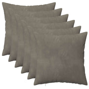 Presvlaka za jastuk 6 pcs HEERLEN Svjetlosiva 40 x 40 cm Baršun