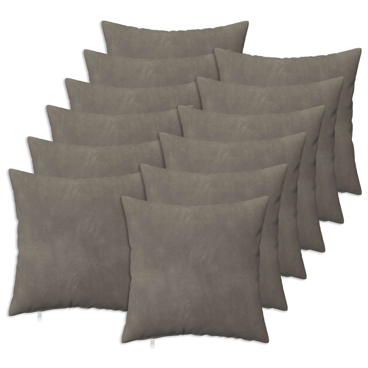 Presvlaka za jastuk 12 pcs HEERLEN Svjetlosiva 40 x 40 cm