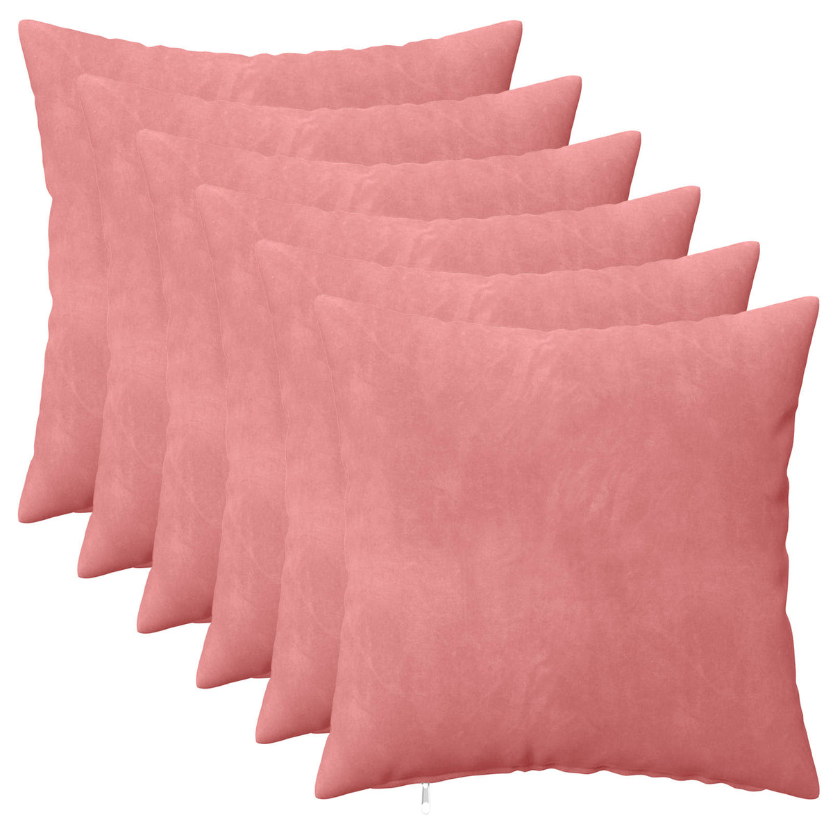Presvlaka za jastuk 6 pcs HEERLEN Ružičasta 40 x 40 cm Baršun