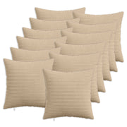 Presvlaka za jastuk 12 pcs HEERLEN Sivosmeđa 40 x 40 cm Kord