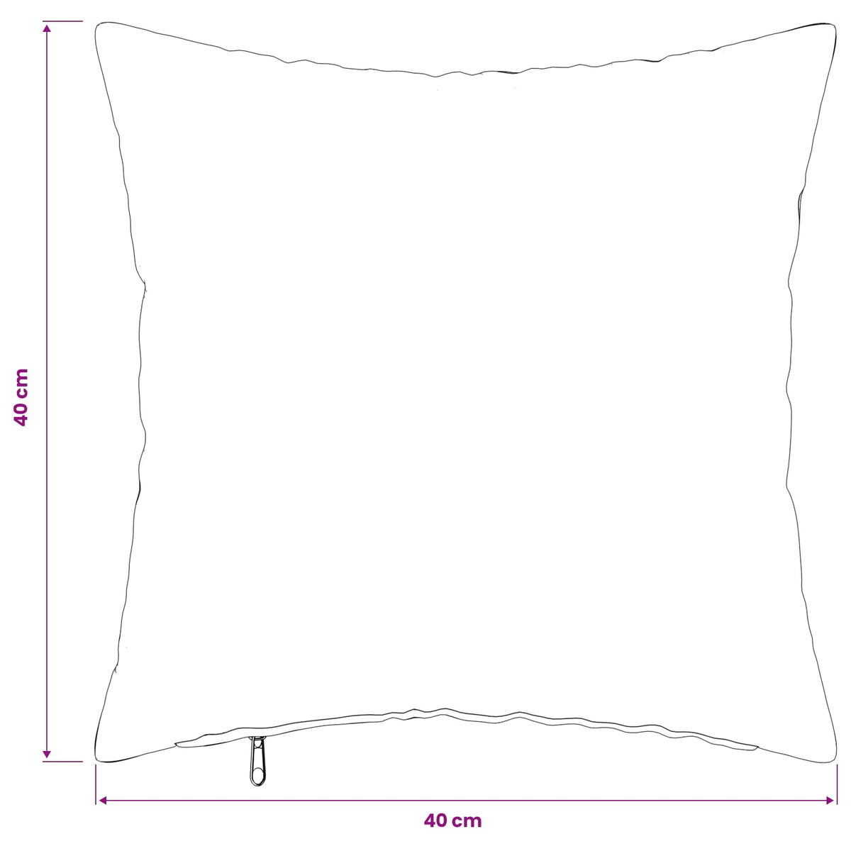 Presvlaka za jastuk 2 pcs HEERLEN Crna 40 x 40 cm Flanel