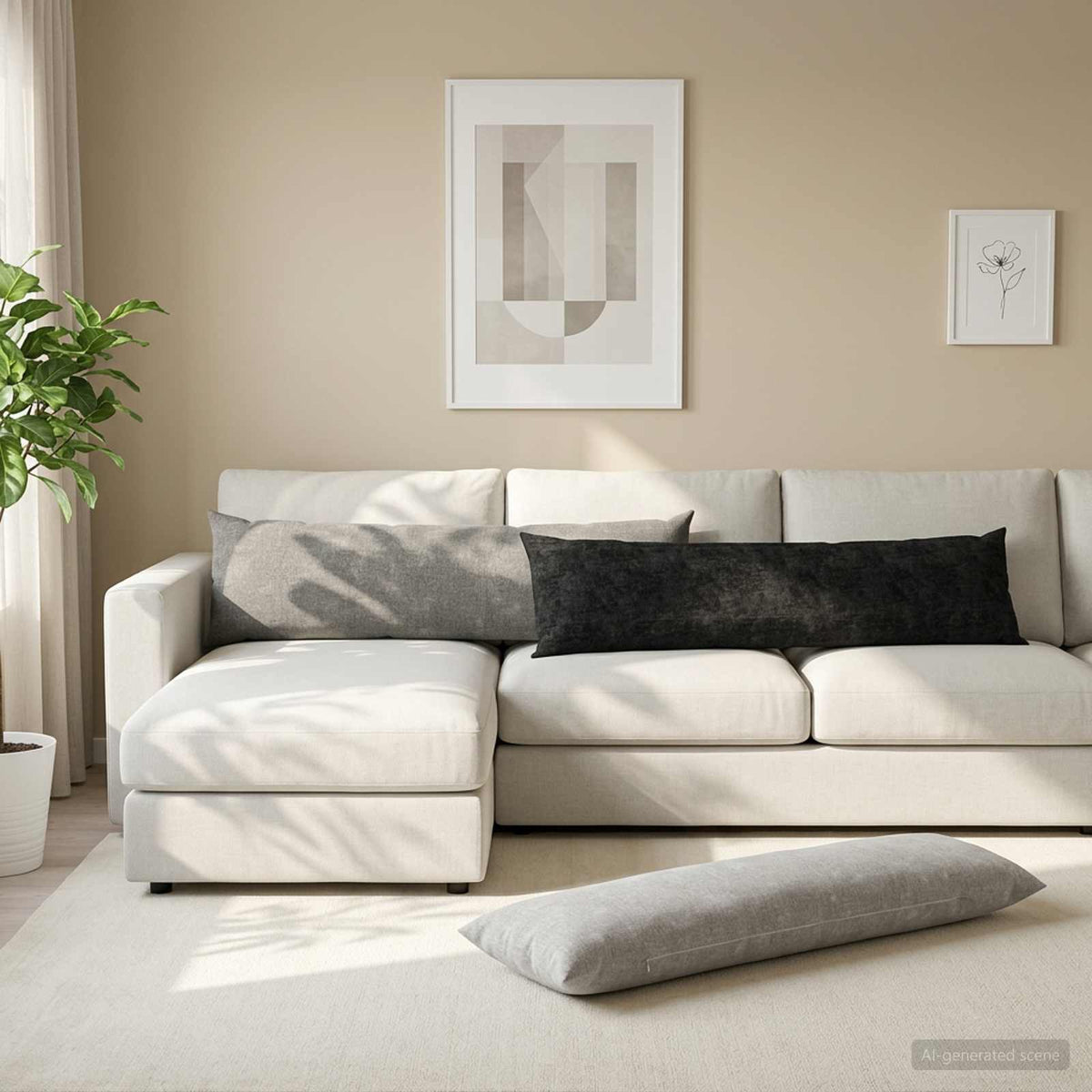 Presvlaka za jastuk 2 kom. HEERLEN Antracit 40 x 145 cm