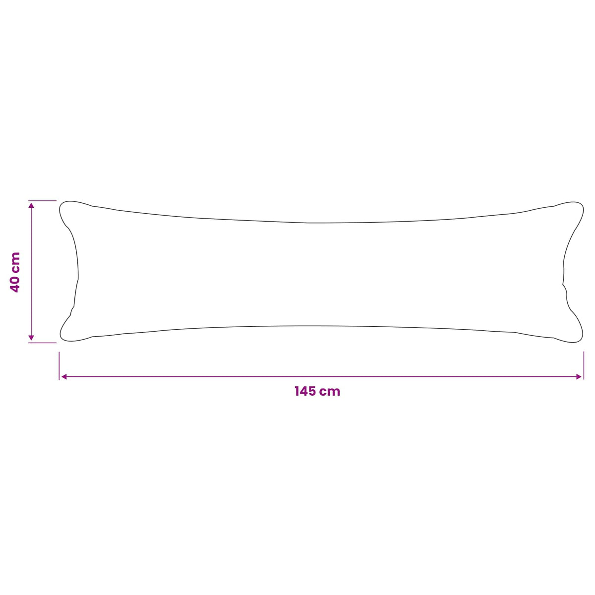 Presvlaka za jastuk 2 pcs HEERLEN Tamnozelena 40 x 145 cm